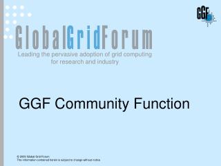 GGF Community Function