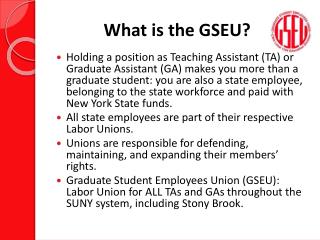 What is the GSEU?
