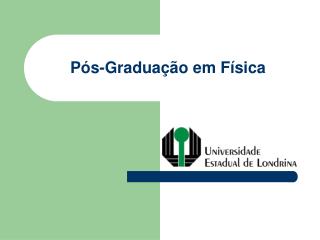 p s gradua o em f sica