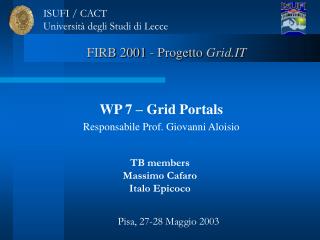 FIRB 2001 - Progetto Grid.IT