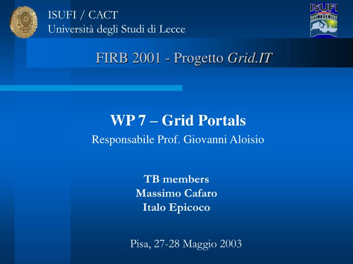 firb 2001 progetto grid it