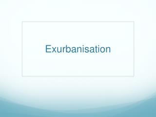 Exurbanisation