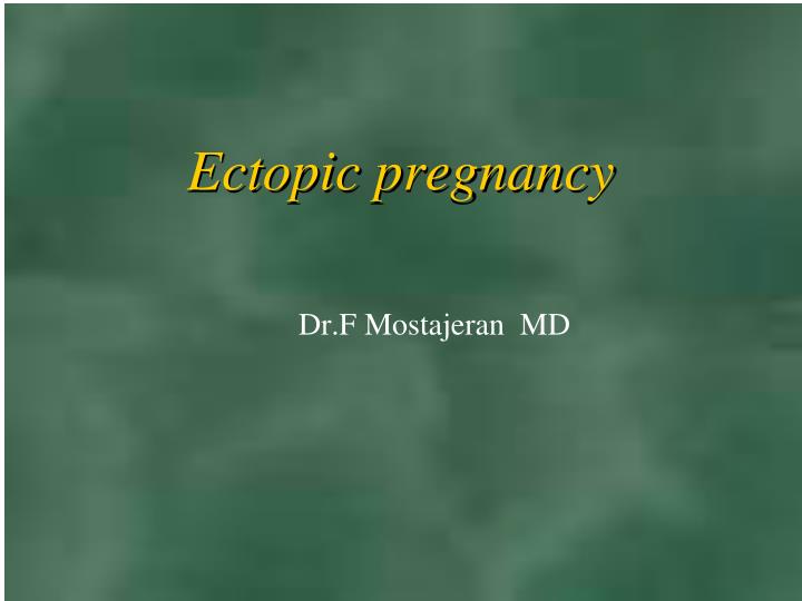 ectopic pregnancy