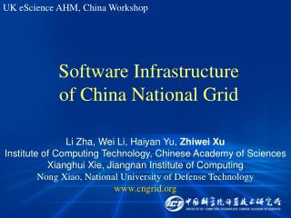 Software Infrastructure of China National Grid