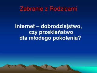zebranie z rodzicami