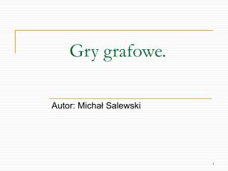 gry grafowe
