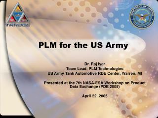 PLM for the US Army
