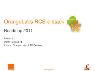 OrangeLabs RCS-e stack