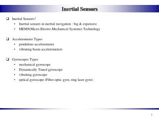 Inertial Sensors