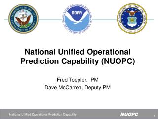 National Unified Operational Prediction Capability (NUOPC)