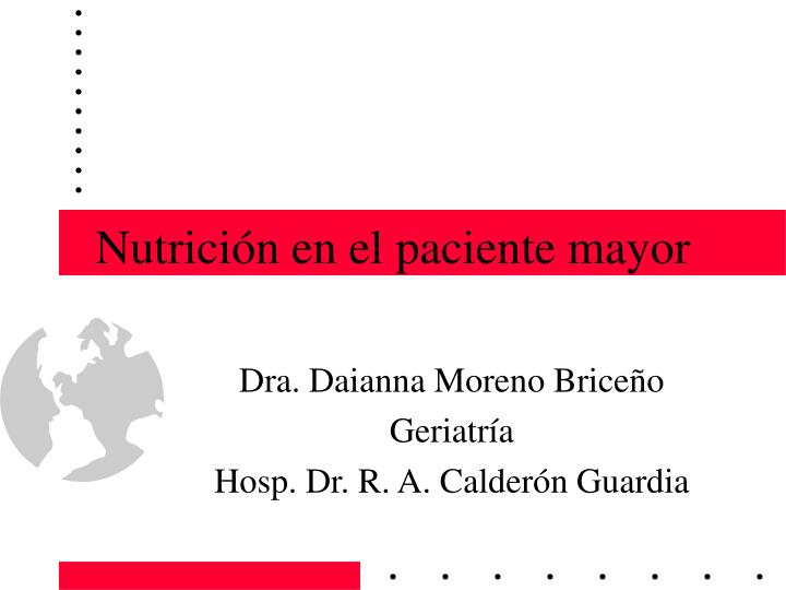 nutrici n en el paciente mayor