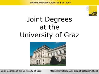 Joint Degrees at the University of Graz