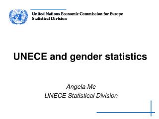 UNECE and gender statistics