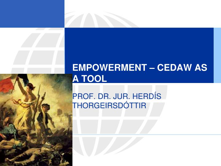 empowerment cedaw as a tool