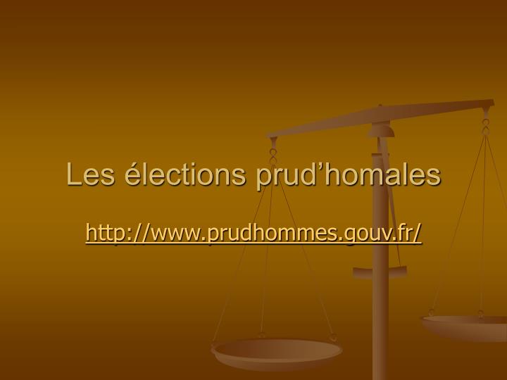 les lections prud homales