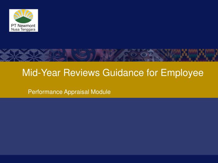 mid year reviews guidance for employee