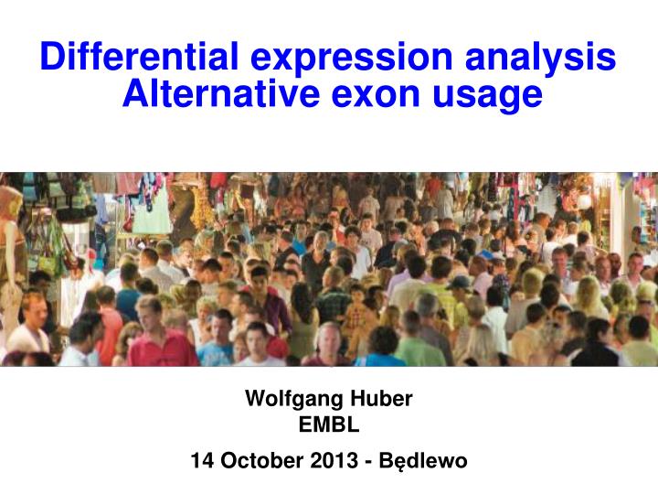 differential expression analysis alternative exon usage