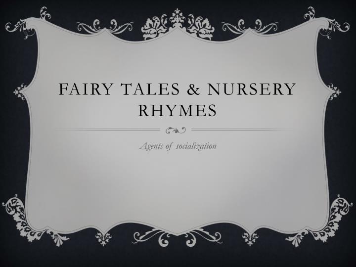 fairy tales nursery rhymes
