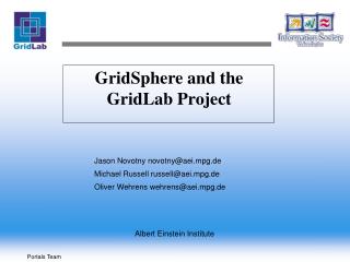 GridSphere and the GridLab Project