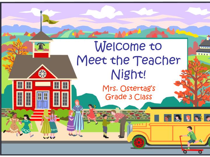 welcome to meet the teacher night