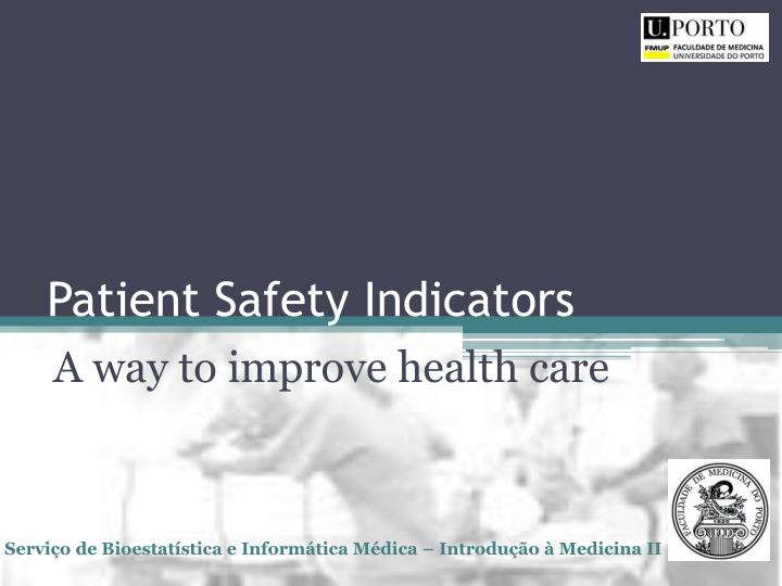 patient safety indicators