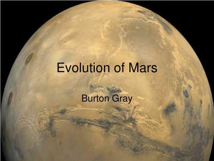 evolution of mars
