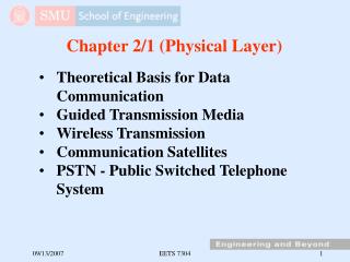 Chapter 2/1 (Physical Layer)
