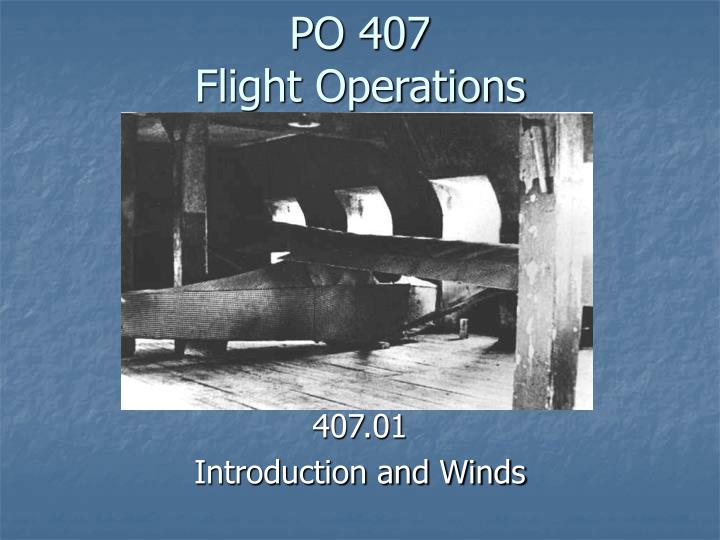 po 407 flight operations