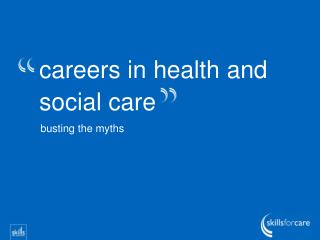 careers in health and social care