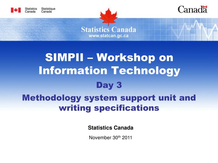 simpii workshop on information technology