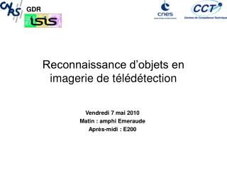reconnaissance d objets en imagerie de t l d tection