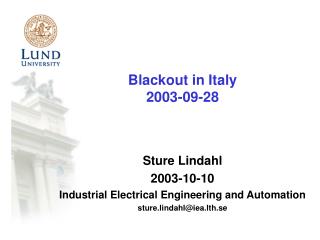 Blackout in Italy 2003-09-2 8
