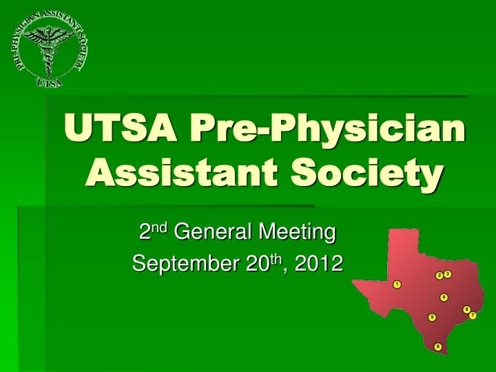 utsa pre physician assistant society