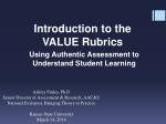 Introduction to the VALUE Rubrics