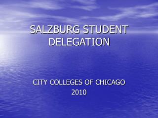 SALZBURG STUDENT DELEGATION