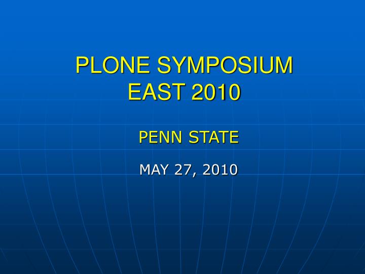 plone symposium east 2010