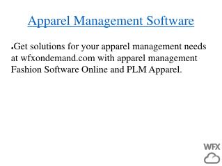 Apparel Management Software