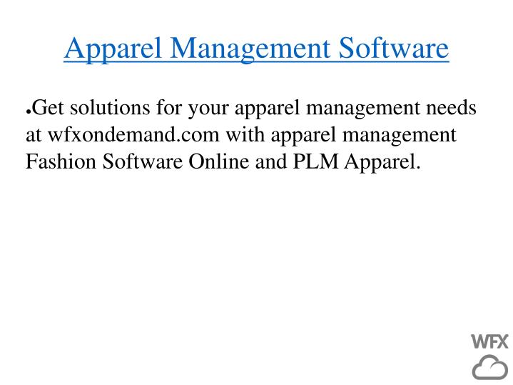 apparel management software