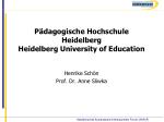 Pädagogische Hochschule Heidelberg Heidelberg University of Education