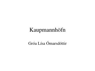 kaupmannh fn