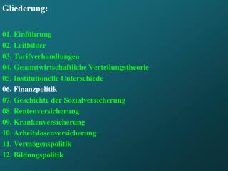 gliederung