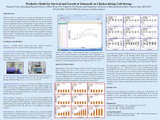 Predictive Model for Survival and Growth of Salmonella on Chicken during Cold Storage