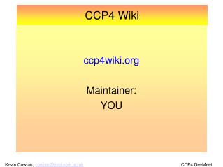CCP4 Wiki
