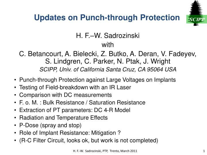 updates on punch through protection