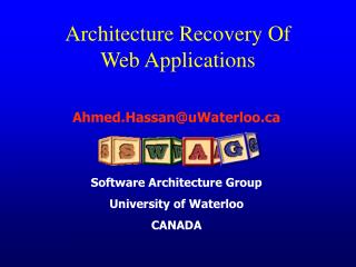 Architecture Recovery Of Web Applications