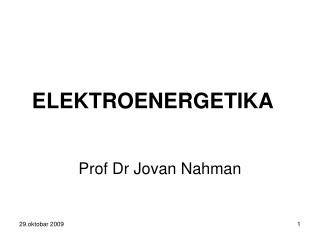 elektroenergetika