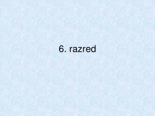 6 razred