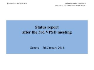 Informal document GRPE-68-19 (68th GRPE, 7-10 January 2014, agenda item 11)