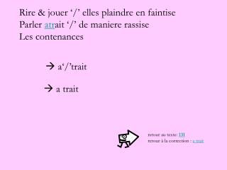 rire jouer elles plaindre en faintise parler atr ait de maniere rassise les contenances