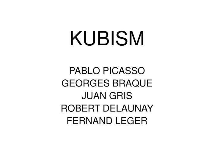 kubism